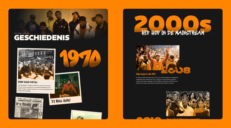 Nieuwssectie met artikelen en categorieën